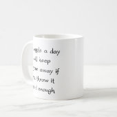 一日にリンゴを食べると保皆がコーヒー遠くにマグカップを飲む コーヒーマグカップ (正面左)