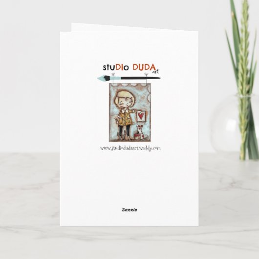 一日のカラー設定 – グリーティングカード サンキューカード (裏面)