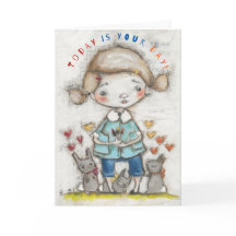 一日のカラー設定 – グリーティングカード