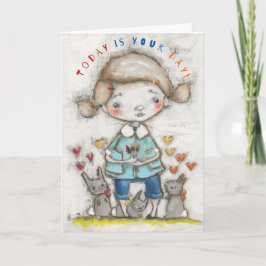 一日のカラー設定 – グリーティングカード サンキューカード