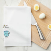 一日のキッチンタオルを持っている キッチンタオル (四つ折り)