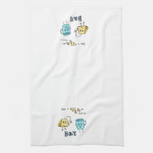 一日のキッチンタオルを持っている キッチンタオル (縦)