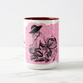 一日のコーヒーマグを飲む ツートーンマグカップ (中央)