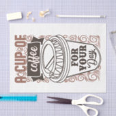 一日のコーヒー1杯 薄葉紙 (クラフト)