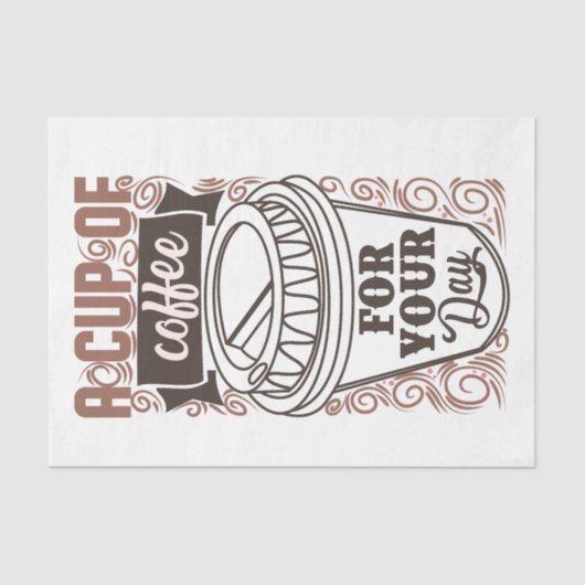 一日のコーヒー1杯 薄葉紙 (正面)