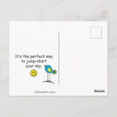 一日のスタート方法_ ポストカード (裏面)