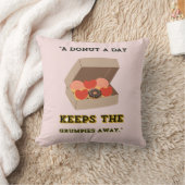 一日のドーナツ保が不平を言う遠くに クッション (ブランケット)