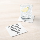 一日のリンゴ スクエアペーパーコースター (インサイチュ)