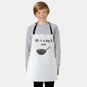 一日の仕事で エプロン (着用した状態)