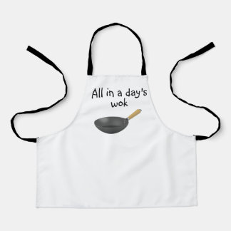 一日の仕事で エプロン