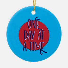 一日の時間の回復のスローガン セラミックオーナメント