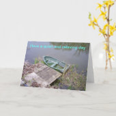 一日をリラックス過ごす カード (黄色い花)