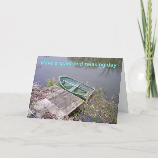 一日をリラックス過ごす カード (正面)