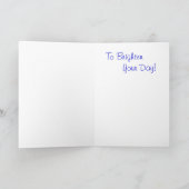 一日を明るくする – Greeting Card カード (内部)