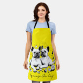 一日を締め切る エプロン (着用した状態)