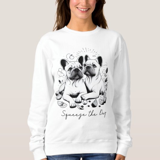 一日を締め切る スウェットシャツ (正面)