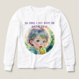 一日一つのりんごで健康に可愛いTシャツ