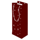 一日中そりを続け、ロゼおもしろい・クリスマスキャット ワインギフトバッグ (裏面アングル)