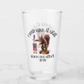 一日中のナッツ – リスおもしろいレルワインドリンカー タンブラーグラス (正面)