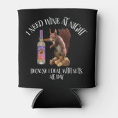 一日中のナッツ – リスおもしろいレルワインドリンカー 缶クーラー (正面)