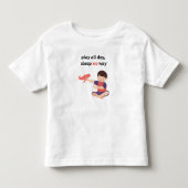 一日中遊ぼう トドラーTシャツ (正面)