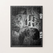 一日怠け者か?キャットピックyes! ジグソーパズル (縦)