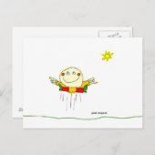 一日飛び跳ねて悦んだ ポストカード (正面/裏面)