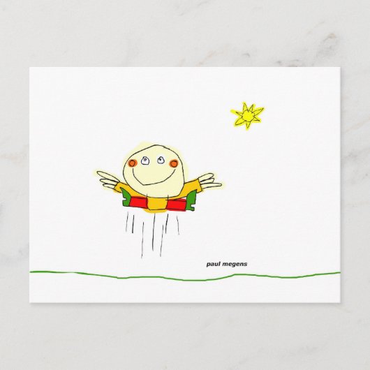 一日飛び跳ねて悦んだ ポストカード (正面)