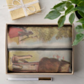 一時おもしろいストーブのアートとデコパージュ 薄葉紙 (ギフト)