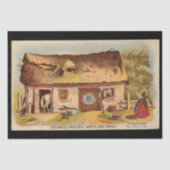 一時おもしろいストーブのアートとデコパージュ 薄葉紙 (正面)