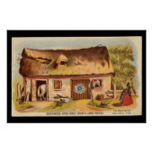 一時おもしろいストーブのアート ポスター (正面)