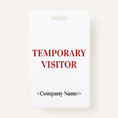 「一時お洒落訪問者」バッジ バッジ (裏面)