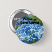 一時しのぎの心配のナース! カスタムなアジサイにボタンをかけます 缶バッジ (正面&裏面)