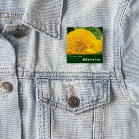 一時しのぎの心配ボタンのヘルスケアについて私に尋ねて下さい 缶バッジ (インサイチュ)