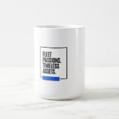 一時の情熱。永遠の資産。 - 投資家 コーヒーマグカップ (中央)