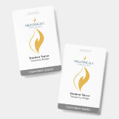 一時バッジ バッジ (正面＆裏面)