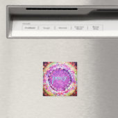 一時停止かわいらしフローラのインスピレーション1語のトレンディー マグネット (インサイチュ (食洗機))