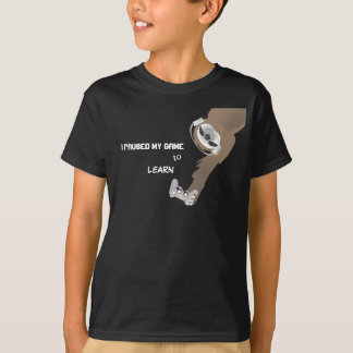 一時停止したゲームでハンググマTシャツを学ぶ Tシャツ