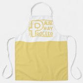 一時停止し祈てクリスチャンを進める エプロン (正面)