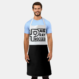 一時停止し祈てクリスチャンを進める エプロン