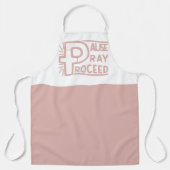 一時停止し祈てクリスチャンを進める エプロン (正面)