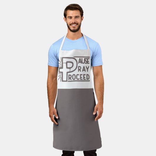 一時停止し祈てクリスチャンを進める エプロン (着用した状態)
