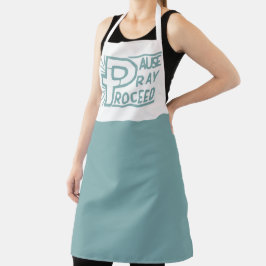 一時停止し祈てクリスチャンを進める エプロン