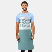 一時停止し祈てクリスチャンを進める エプロン (着用した状態)