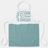 一時停止し祈てクリスチャンを進める エプロン (正面)