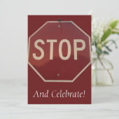 一時停止と祝賀のお誘い 招待状 (スタンド正面)