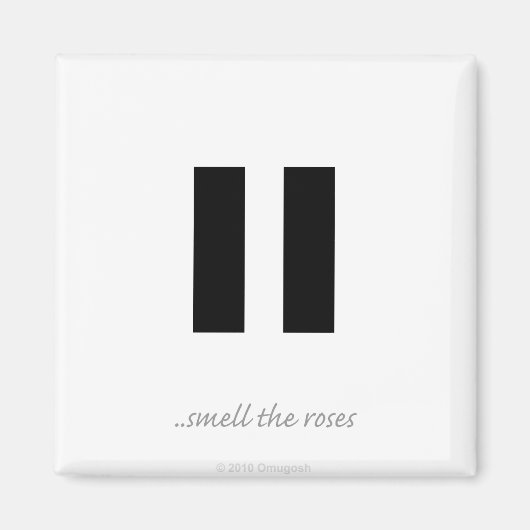 一時停止においバラ – 磁石 (正面)