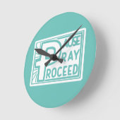 一時停止の祈続き ラウンド壁時計 (傾斜)