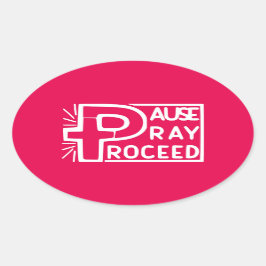 一時停止の祈続き 楕円形シール