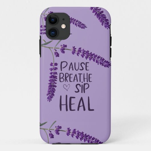 🌿一時停止息を吸う。sip.癒しなさい。デザイン Case-Mate iPhoneケース (裏面)